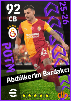 Abdülkerim Bardakcı — CB, OVR 92, MAX 92