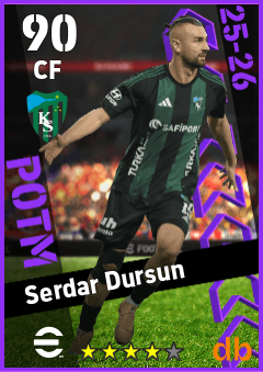 Serdar Dursun — CF, OVR 90, MAX 90