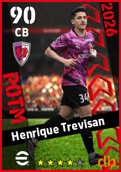 Henrique Trevisan — CB, OVR 90, MAX 90