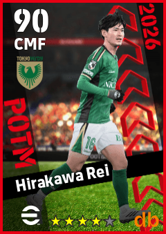 Hirakawa Rei — CMF, OVR 90, MAX 90