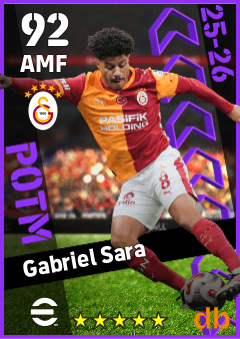 Gabriel Sara — AMF, OVR 92, MAX 92