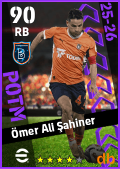 Ömer Ali Şahiner — RB, OVR 90, MAX 90