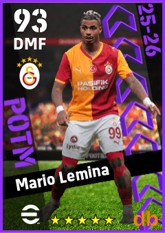 Mario Lemina — DMF, OVR 93, MAX 93