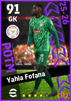 Yahia Fofana — GK, OVR 91, MAX 91
