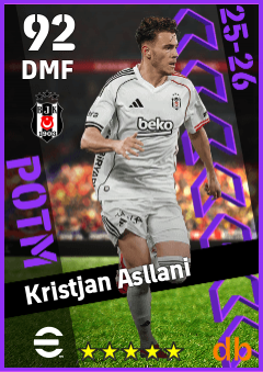 Kristjan Asllani — DMF, OVR 92, MAX 92