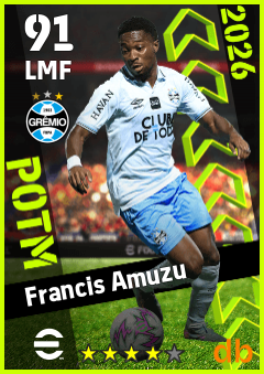 Francis Amuzu — LMF, OVR 91, MAX 91