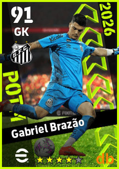 Gabriel Brazão — GK, OVR 91, MAX 91