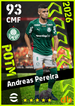 Andreas Pereira eFootball player card