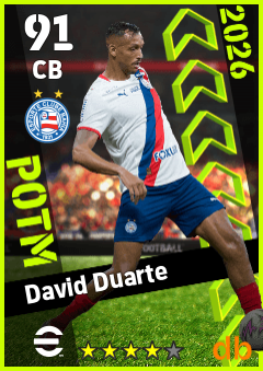 David Duarte — CB, OVR 91, MAX 91