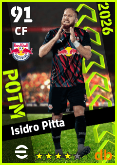 Isidro Pitta — CF, OVR 91, MAX 91