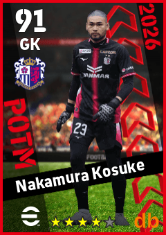 Nakamura Kosuke — GK, OVR 91, MAX 91