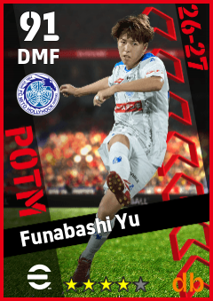 Funabashi Yu — DMF, OVR 91, MAX 91