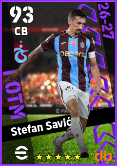 Stefan Savić — CB, OVR 93, MAX 93