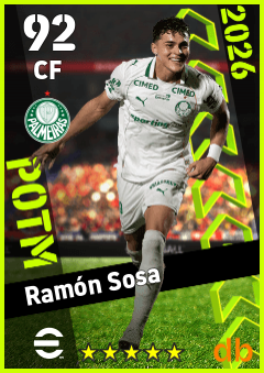 Ramón Sosa — CF, OVR 92, MAX 92