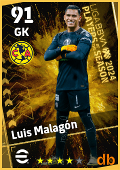 Luis Malagón — GK, OVR 91, MAX 91