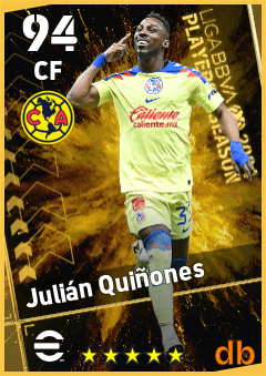 Julián Quiñones — CF, OVR 94, MAX 94