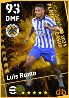 Luis Romo eFootball player card