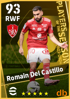 Romain Del Castillo — RWF, OVR 93, MAX 93