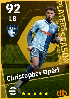 Christopher Opéri — LB, OVR 92, MAX 92