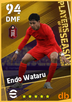 Endo Wataru — DMF, OVR 94, MAX 94