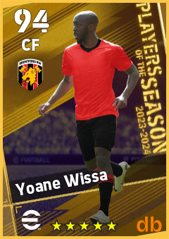 Yoane Wissa — CF, OVR 94, MAX 94
