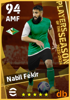 Nabil Fekir — AMF, OVR 94, MAX 94