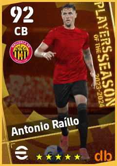 Antonio Raíllo — CB, OVR 92, MAX 92