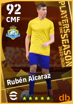 Rubén Alcaraz — CMF, OVR 92, MAX 92