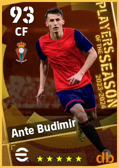 Ante Budimir — CF, OVR 93, MAX 93