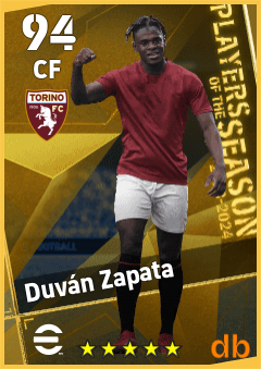 Duván Zapata — CF, OVR 94, MAX 94