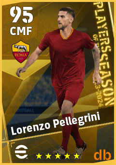 Lorenzo Pellegrini — CMF, OVR 95, MAX 95