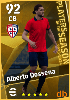 Alberto Dossena — CB, OVR 92, MAX 92