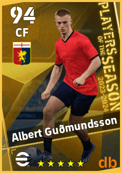 Albert Guðmundsson — CF, OVR 94, MAX 94