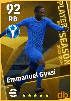 Emmanuel Gyasi — RB, OVR 92, MAX 92
