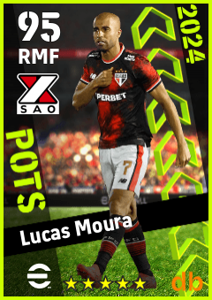 Lucas Moura — RMF, OVR 95, MAX 95