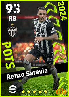 Renzo Saravia — RB, OVR 93, MAX 93