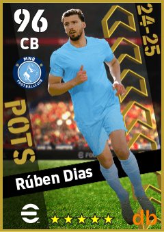Rúben Dias — CB, OVR 96, MAX 96
