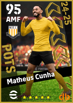 Matheus Cunha — AMF, OVR 95, MAX 95