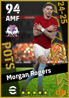 Morgan Rogers — AMF, OVR 94, MAX 94