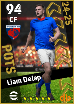 Liam Delap — CF, OVR 94, MAX 94