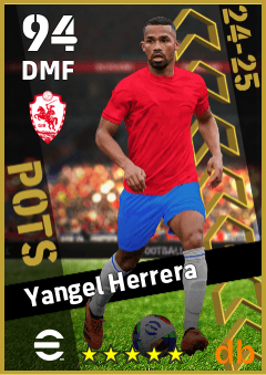 Yangel Herrera — DMF, OVR 94, MAX 94