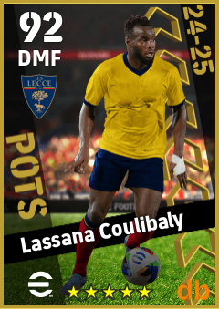 Lassana Coulibaly — DMF, OVR 92, MAX 92