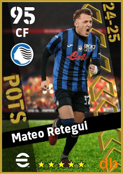 Mateo Retegui — CF, OVR 95, MAX 95