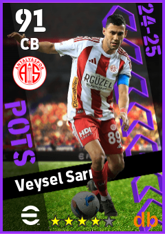 Veysel Sarı — CB, OVR 91, MAX 91