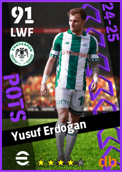 Yusuf Erdoğan — LWF, OVR 91, MAX 91
