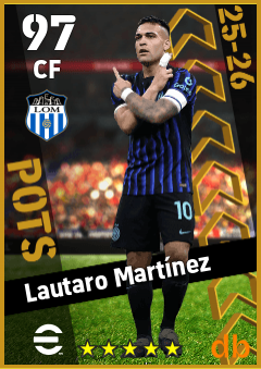 Lautaro Martínez — CF, OVR 97, MAX 97