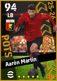 Aarón Martín — LB, OVR 94, MAX 94