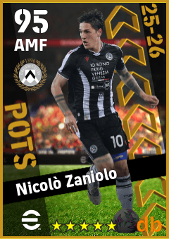 Nicolò Zaniolo — AMF, OVR 95, MAX 95