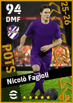 Nicolò Fagioli — DMF, OVR 94, MAX 94