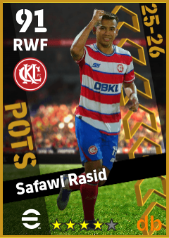 Safawi Rasid — RWF, OVR 91, MAX 91